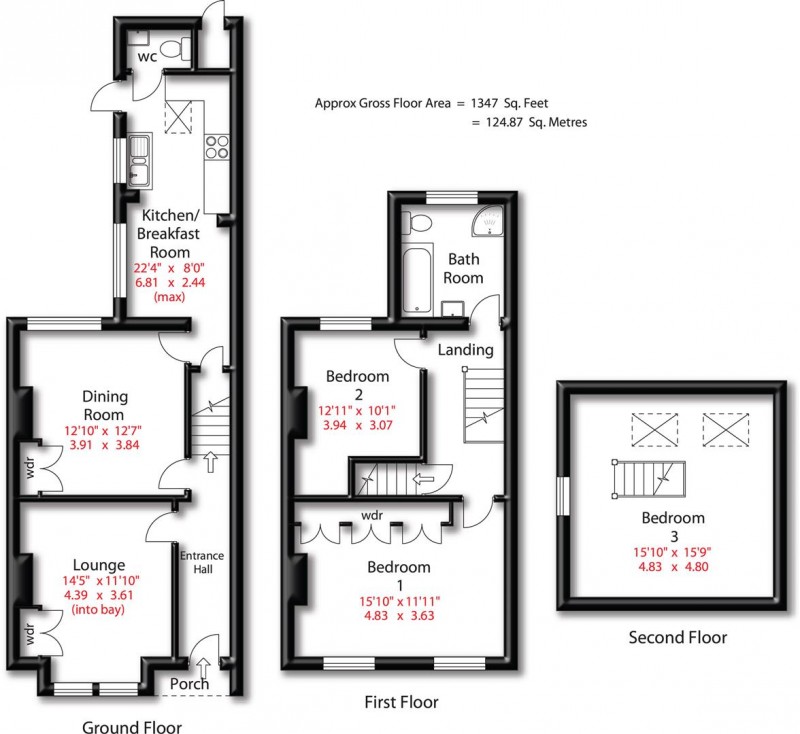 Floorplan for Charter Road, Hale