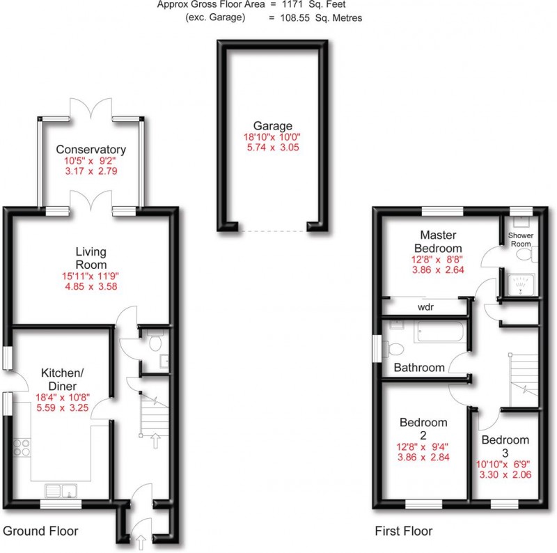 Floorplan for Cedar Court, Edenhurst Drive