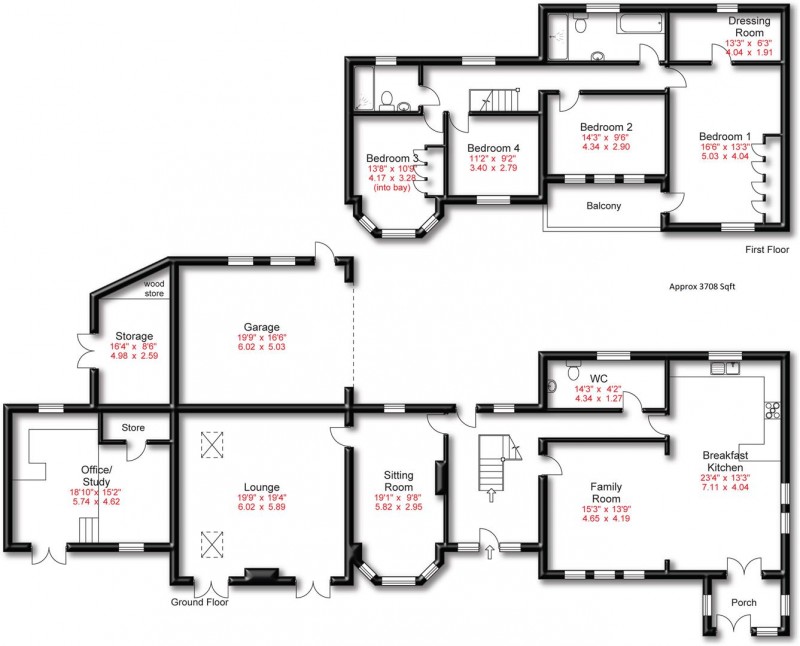 Floorplan for Charcoal Road, Bowdon, Altrincham