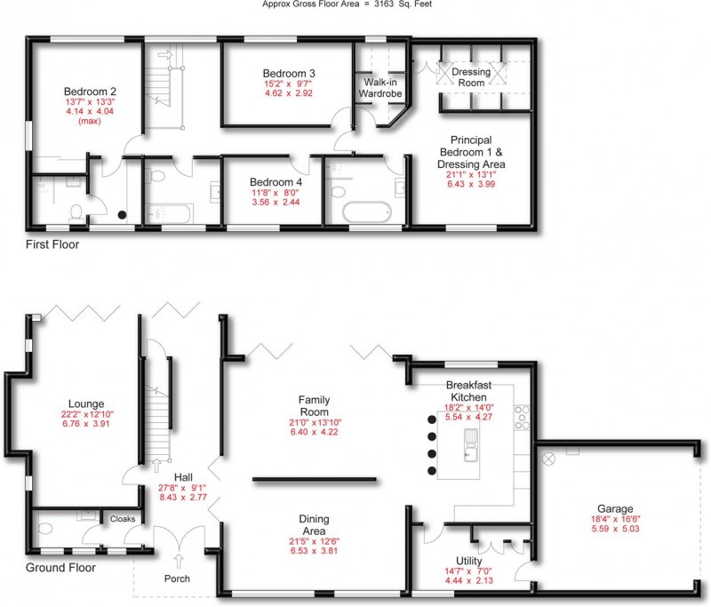 Floorplan for Planetree Road, Hale, Altrincham