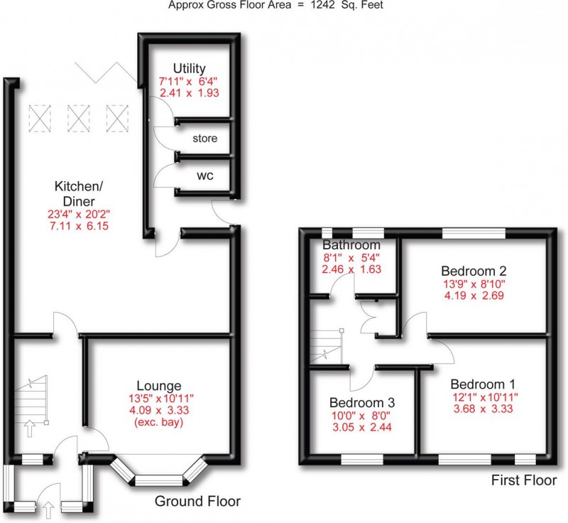 Floorplan for The Mount, Hale Barns, Altrincham