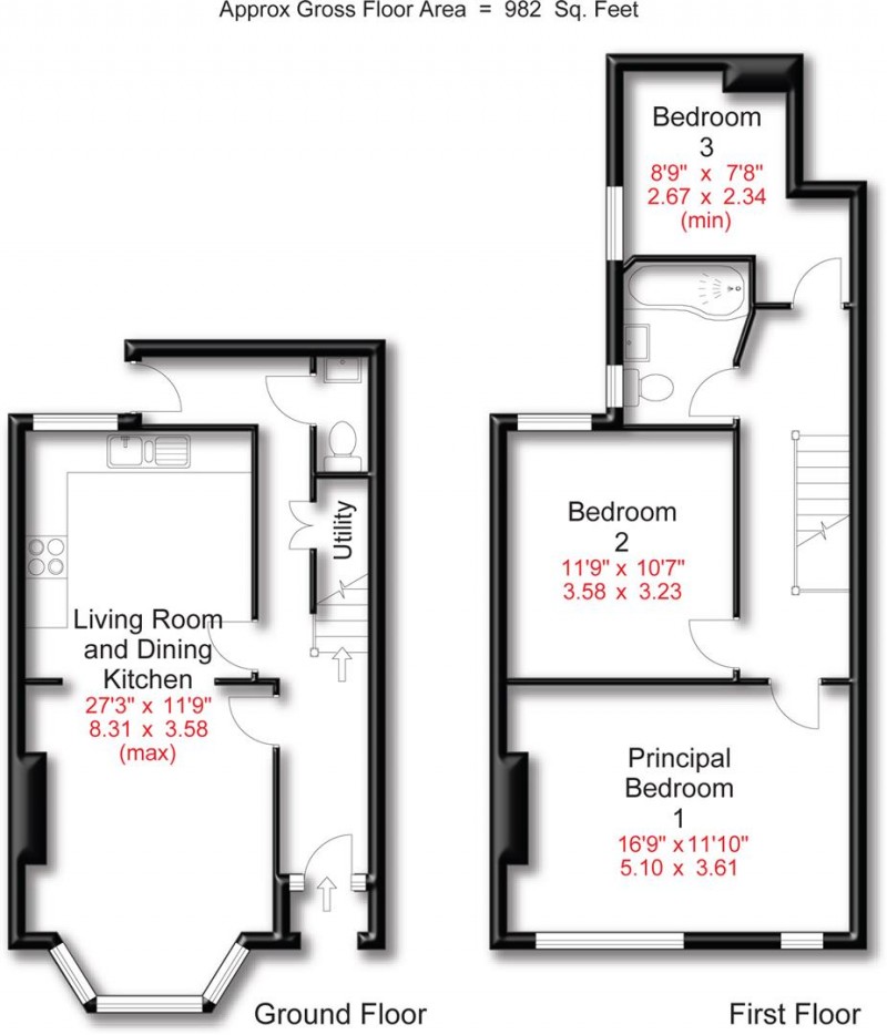 Floorplan for Townfield Road, Altrincham