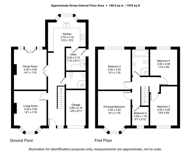 Floorplan for Palmerston Road, Woodsmoor, Stockport