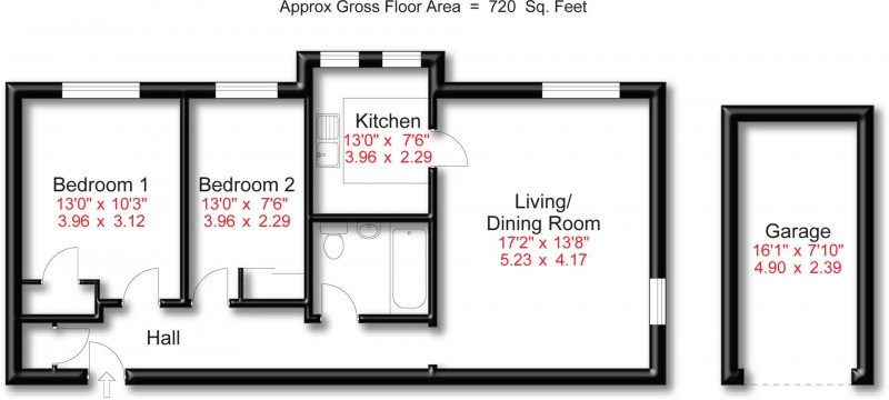 Floorplan for Grange Road, Bowdon, Altrincham