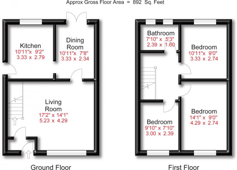 Floorplan for Bosden Fold Road, Hazel Grove, Stockport