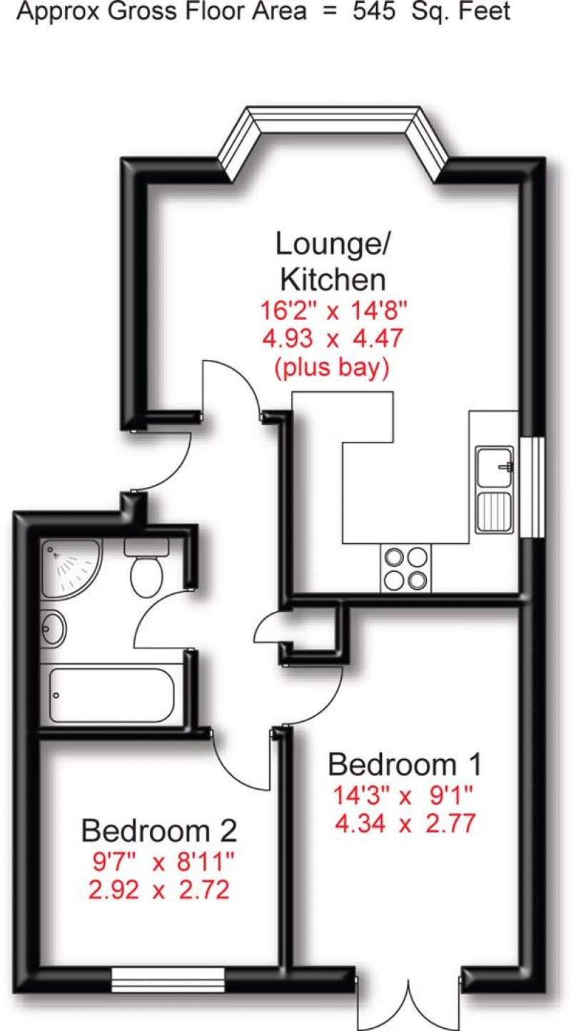 Floorplan for Maple Road, Manchester