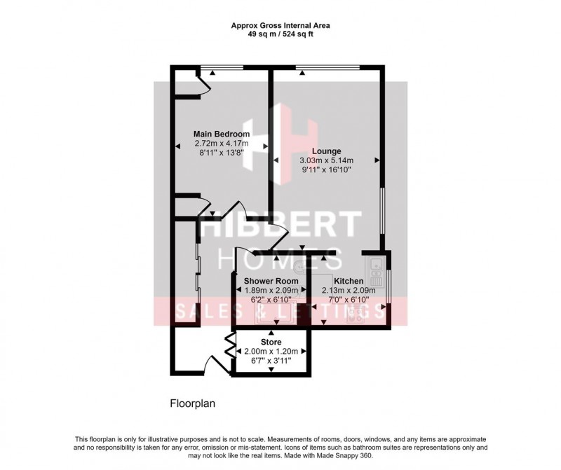 Floorplan for Rostherne Court, Brown Street, Altrincham