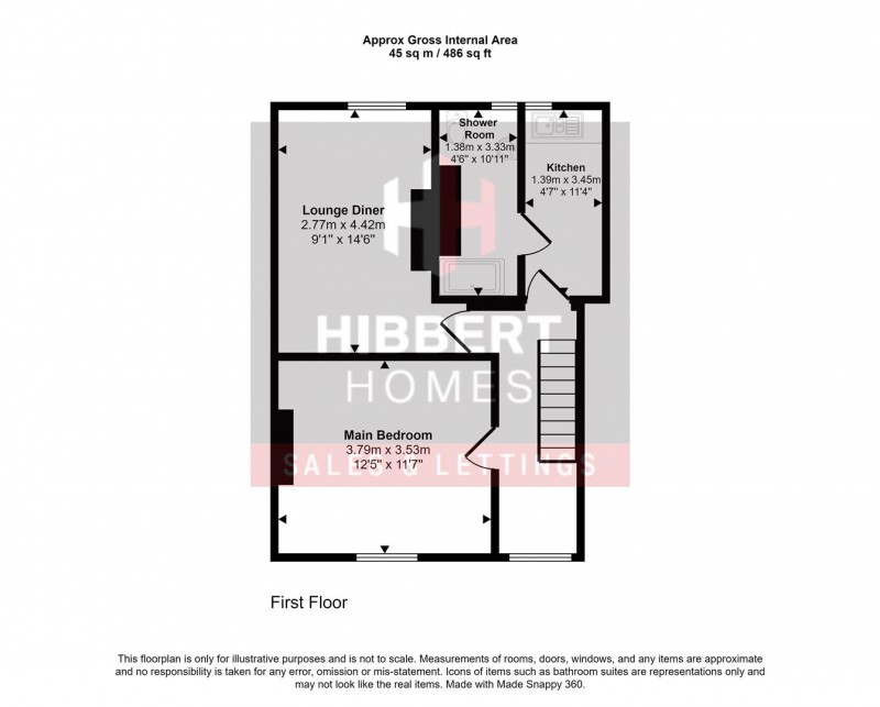 Floorplan for Wilmslow Road, Cheadle