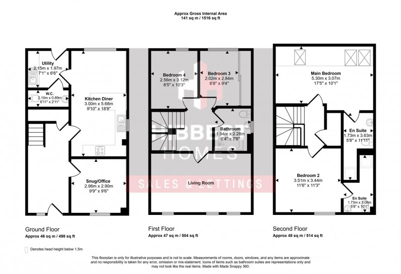 Floorplan for Swithland Road, West Timperley