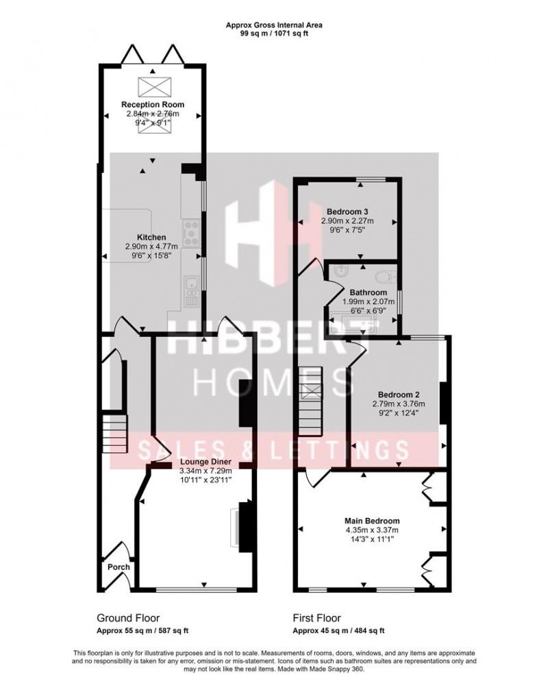 Floorplan for Delahays Road, Hale