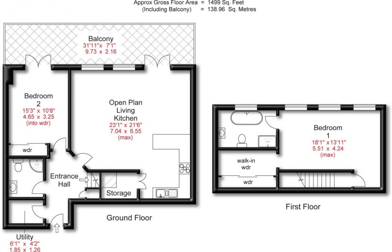 Floorplan for The Downs, Altrincham