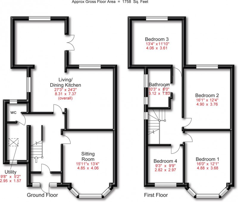 Floorplan for Bankhall Lane, Hale, Altrincham