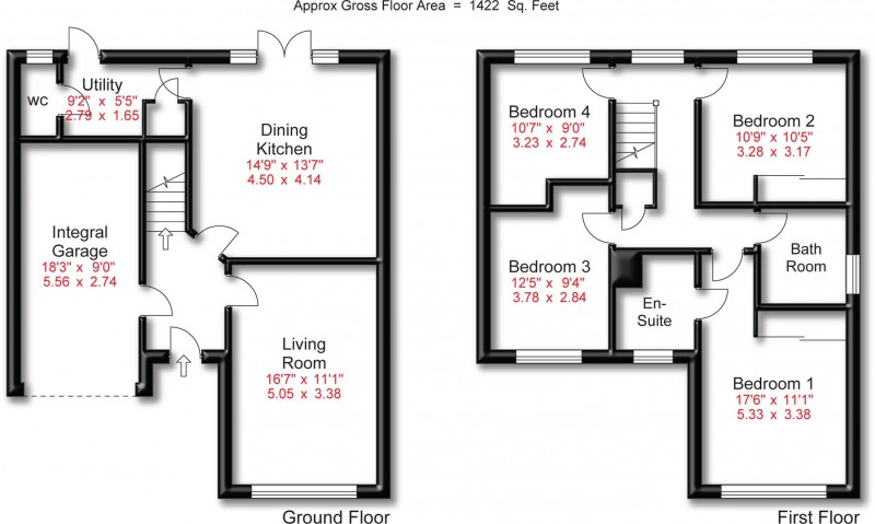 Floorplan for Hawker Road, Woodford, Stockport