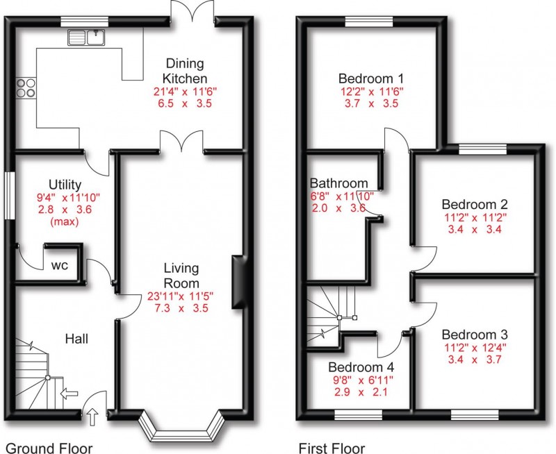 Floorplan for Glebelands Road, Sale