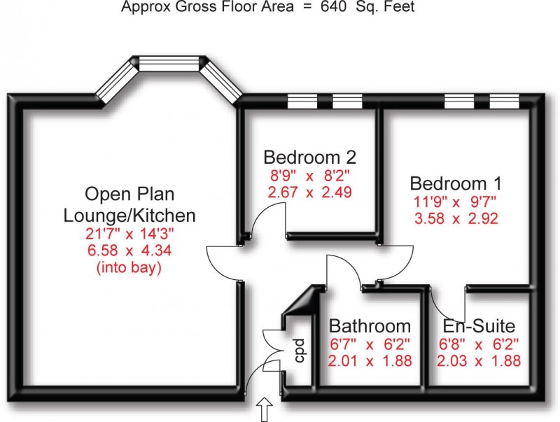 Floorplan for Gaskell Road, Altrincham