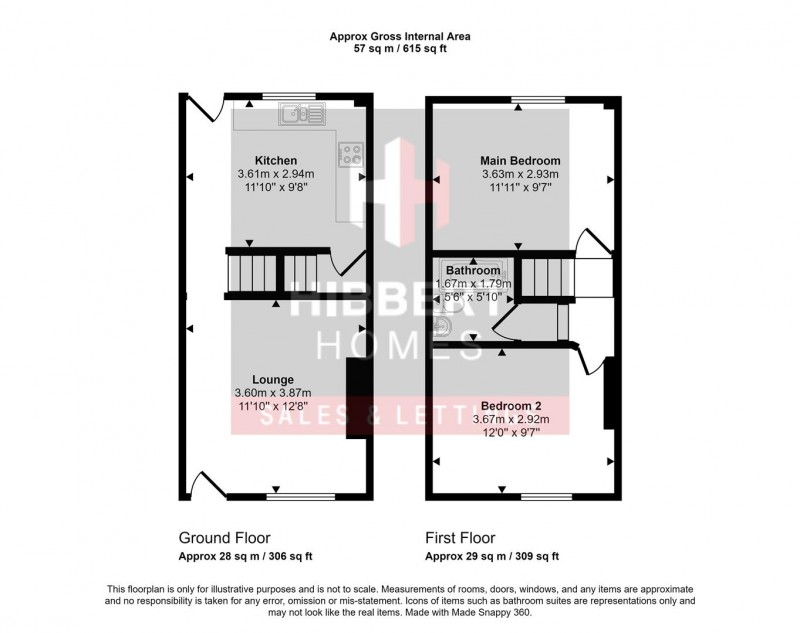 Floorplan for Cambridge Street, Heaviley, Stockport