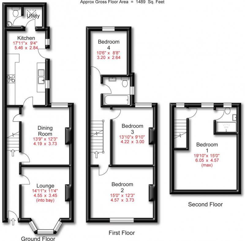 Floorplan for Beech Road, Hale