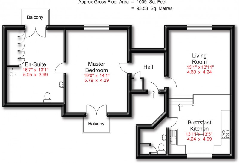 Floorplan for Barrington Road, Altrincham