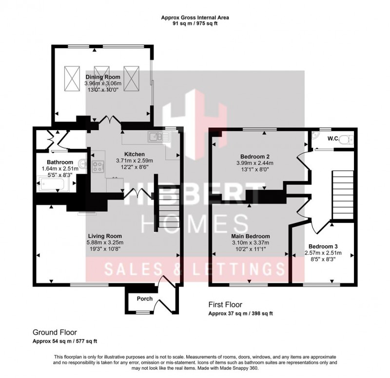 Floorplan for Briarwood Avenue, Manchester