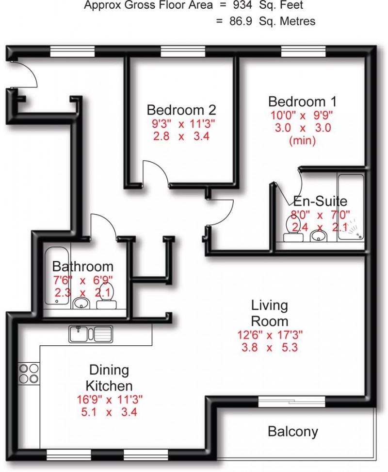 Floorplan for Richards Street, Woodford, Stockport