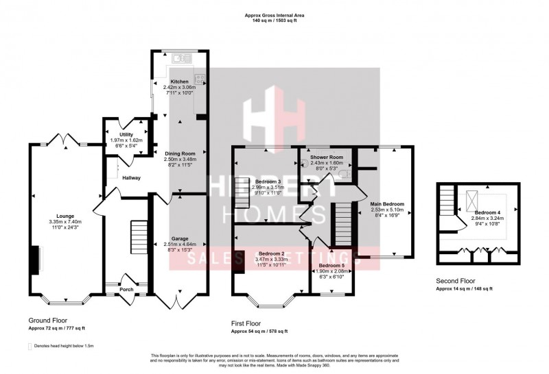 Floorplan for Finny Bank Road, Sale