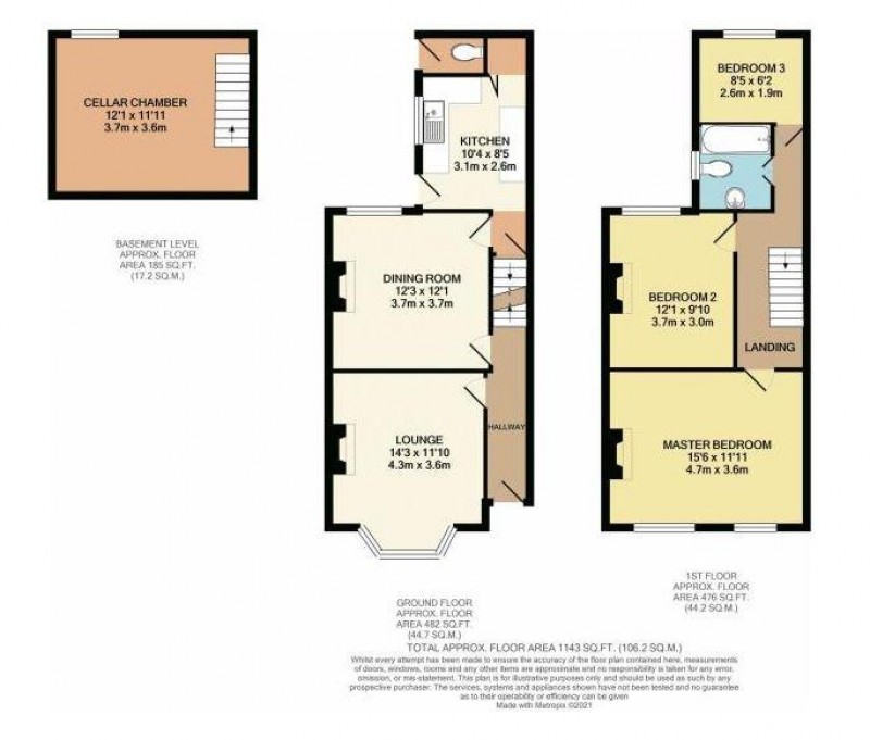 Floorplan for York Road, Bowdon, WA14 3EF