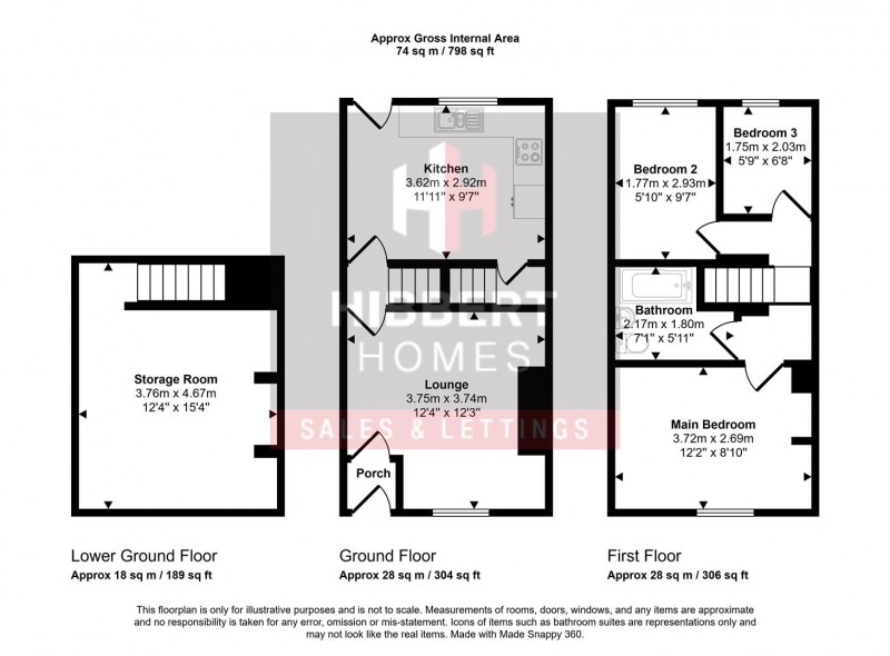 Floorplan for Churchill Street, Stockport