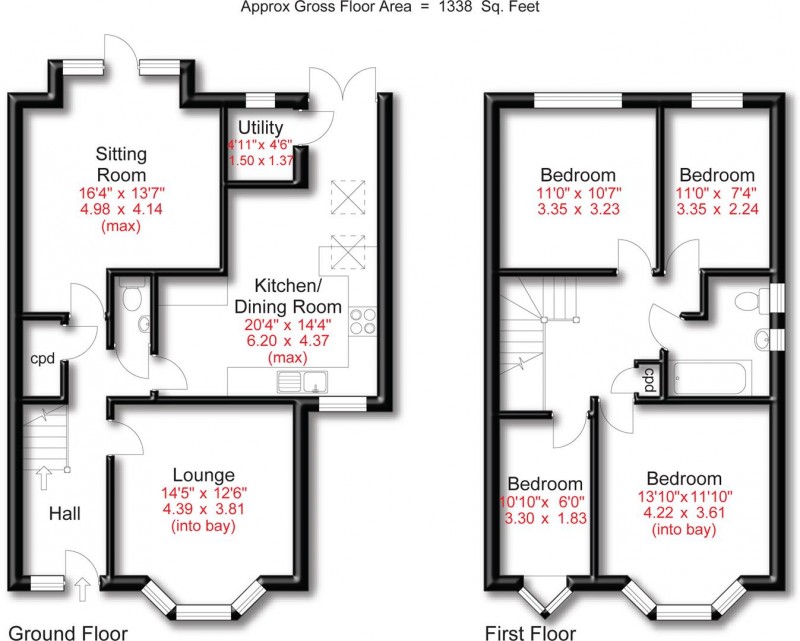 Floorplan for Westminster Road, Hale, Altrincham