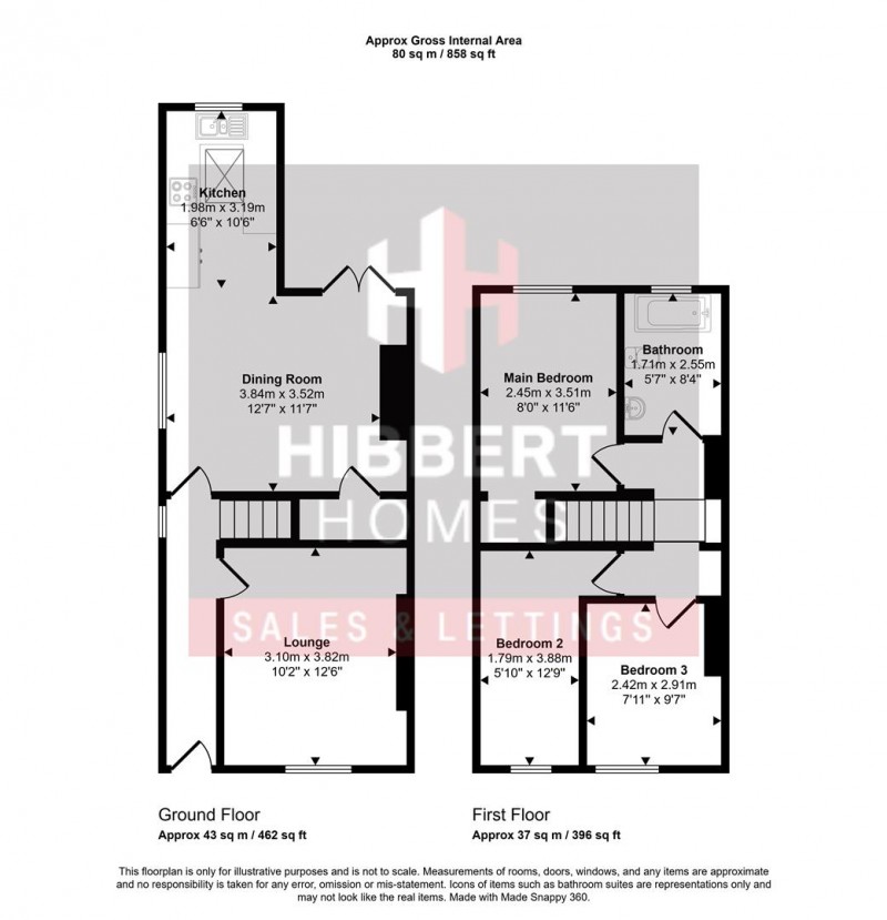 Floorplan for Brownlow Avenue, Royton