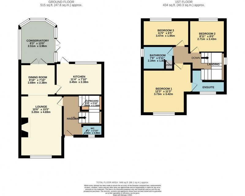 Floorplan for Kerscott Road, Northern Moor, M23 0GP