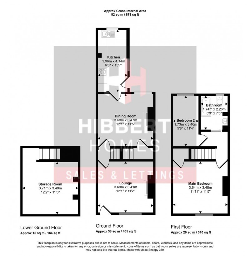 Floorplan for Lowfield Road, Shaw Heath, Stockport