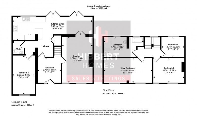 Floorplan for Woods Lane, Cheadle Hulme, Cheadle