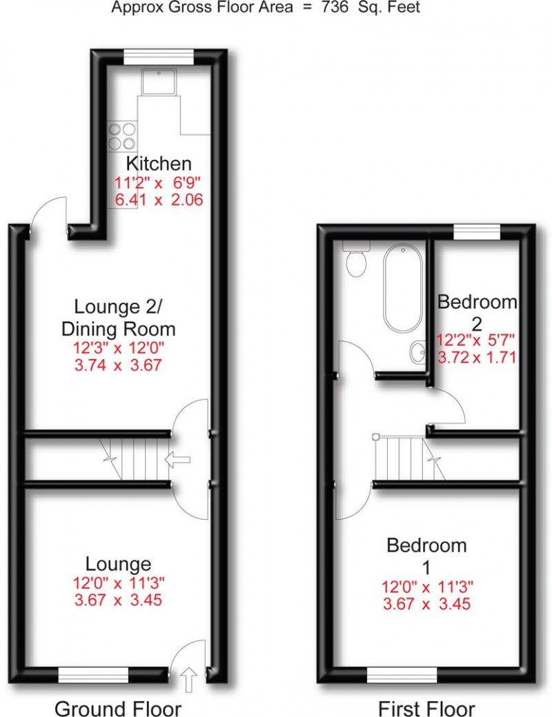 Floorplan for Llanfair Road, Edgeley, Stockport