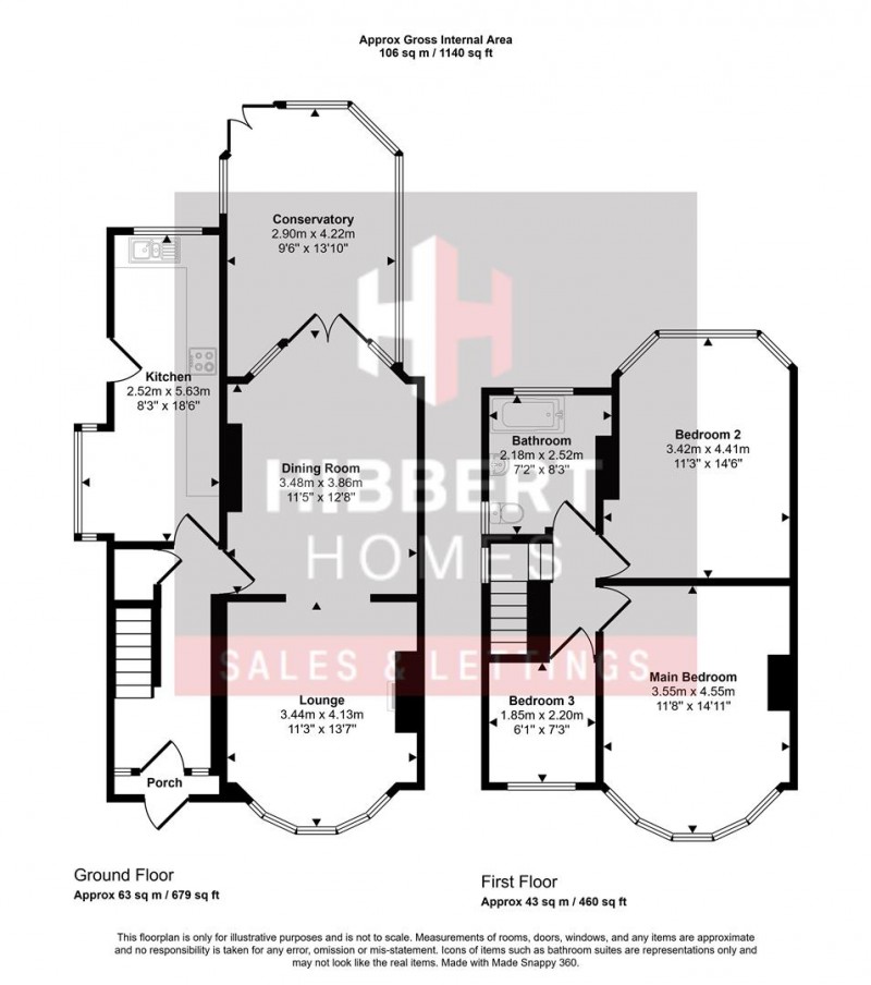 Floorplan for Craddock Road, Sale