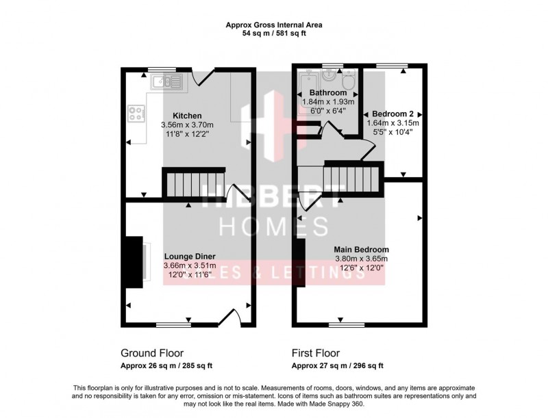 Floorplan for Heaviley Grove, Stockport