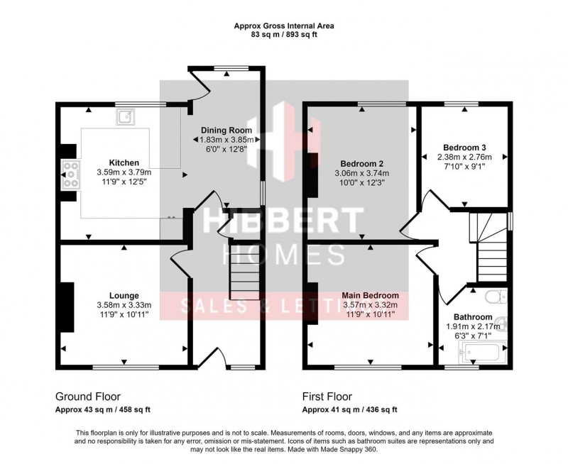 Floorplan for South View, New Mills