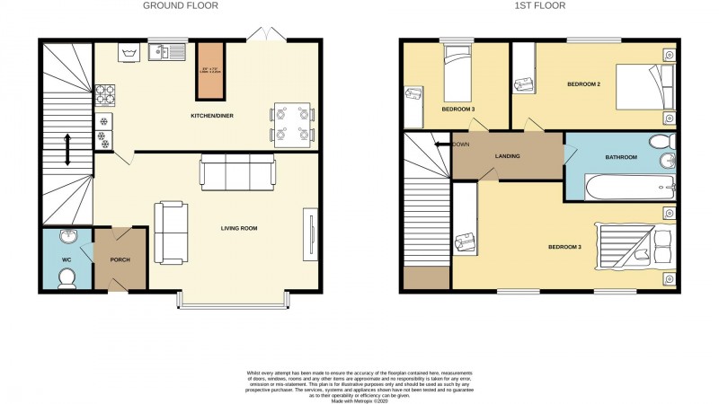 Floorplan for Bramble Way, Hazel Grove, Stockport