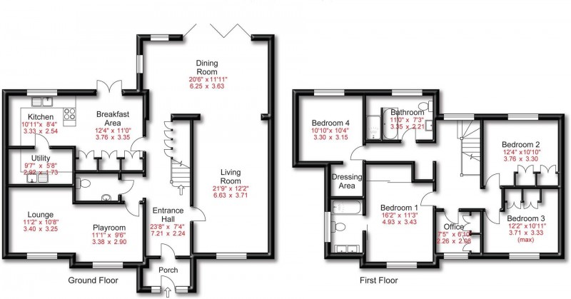 Floorplan for Gaddum Road, Bowdon, Altrincham