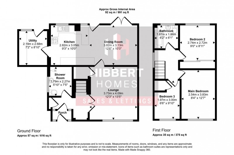 Floorplan for Whimbrel Road, Stockport