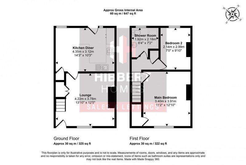 Floorplan for Queenhill Road, Manchester