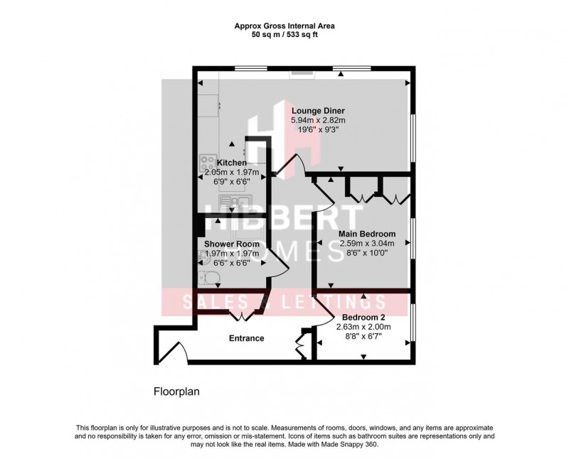 Floorplan for Queens Road, Hale, Altrincham