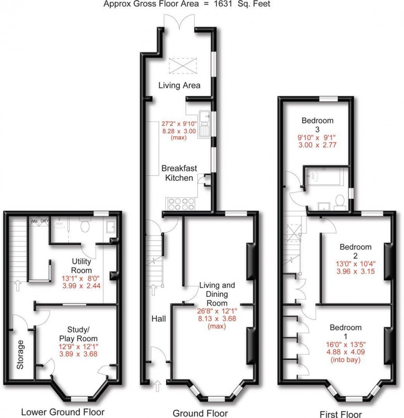 Floorplan for Broom Road, Hale, Altrincham