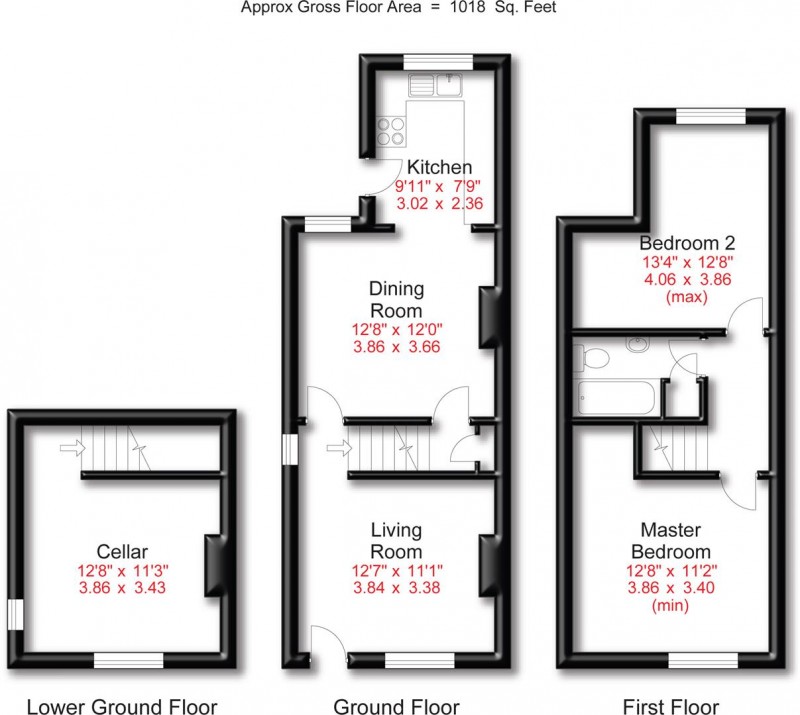 Floorplan for Countess Street, Stockport