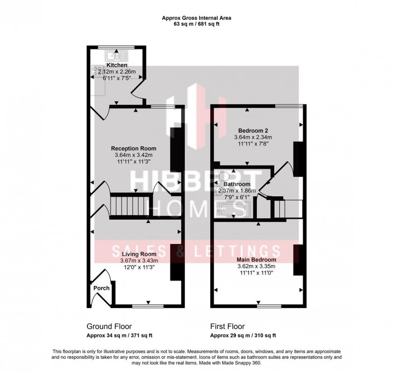 Floorplan for Mount Pleasant, Hazel Grove, Stockport