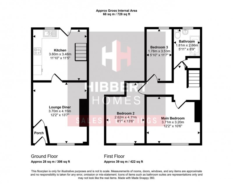 Floorplan for Robinson Street, Stalybridge