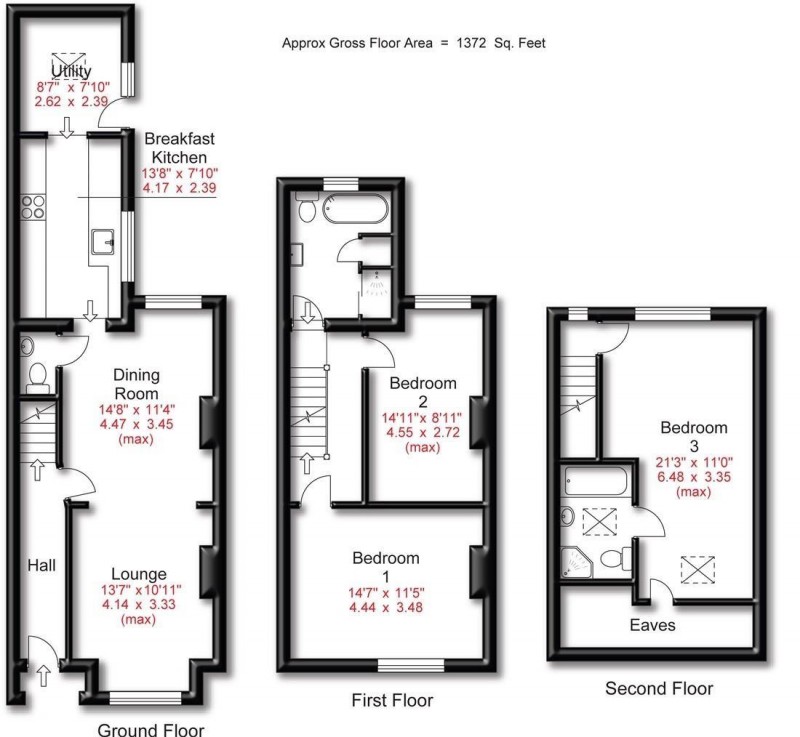 Floorplan for Cedar Road, Hale, Altrincham