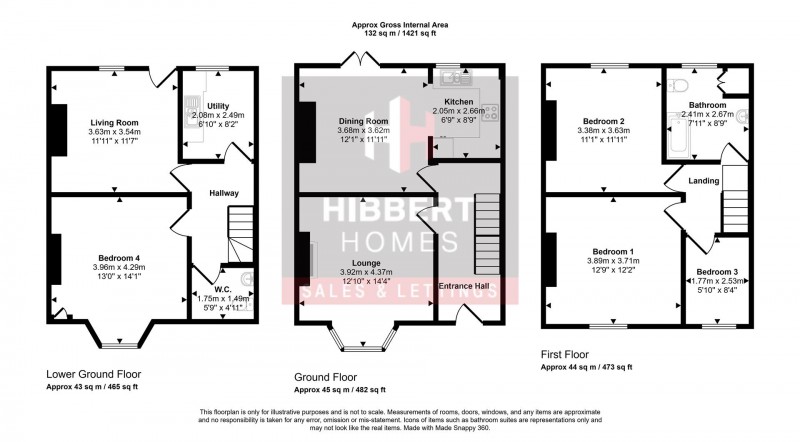 Floorplan for Spring Road, Hale, Altrincham