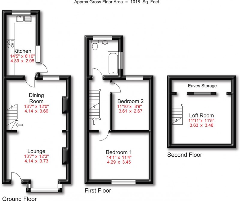 Floorplan for Byrom Street, Altrincham