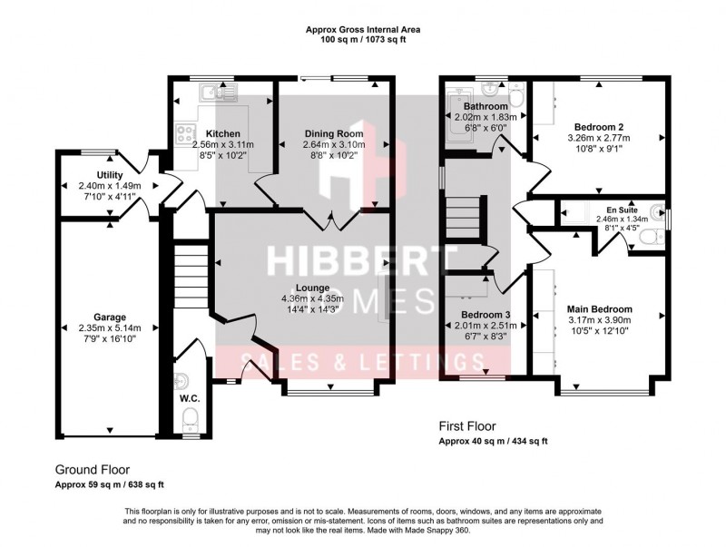 Floorplan for Lavenham Close, Hazel Grove, Stockport