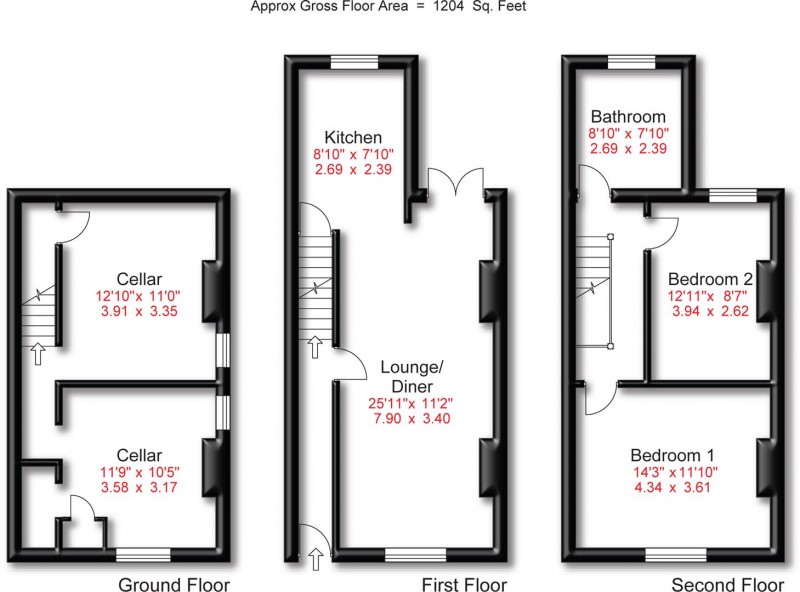 Floorplan for Moss Lane, Hale